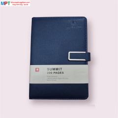 Sổ bìa da cao cấp SUMMIT 6 khuy bấm nam châm 200 trang 8427 - Kích thước: 150x210mm (Khổ A5)