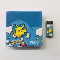 Tẩy chì Plus Chính Hãng viên nhỏ Pokemon, Pikachu màu đen