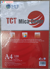 Bìa mica A4 TCT035 - loại mỏng, độ dày 100 MIC (Đóng gói: 100 tờ/tập)