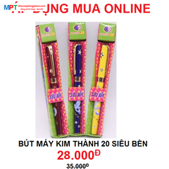 [CHÍNH HÃNG] Bút máy Kim Thành 20 siêu bền - Nét thanh nét đậm