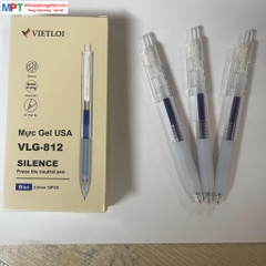 Bút gel bấm im lặng SILENCE Việt Lợi VLG-812 ngòi 0.5mm
