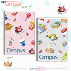 Vở kẻ ngang Campus Food 80 Trang - Mua 10 quyển tặng 01 bút bi
