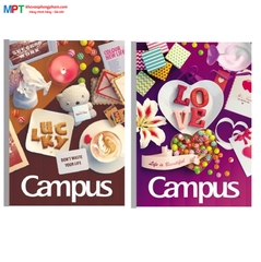 Vở kẻ ngang Campus Gift 120 trang - Mua 10 quyển tặng 01 bút bi