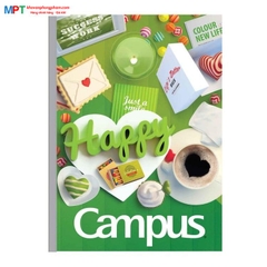 [SIÊU RẺ] Lốc 10 Vở kẻ ngang Campus Gift 80 trang - Tặng 1 bút bi