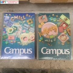 Vở kẻ ngang Campus Gift 200 Trang - Mua 5 quyển tặng 01 bút bi