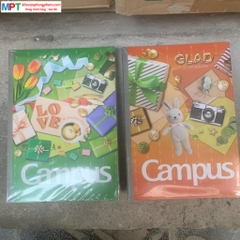[MẪU MỚI 2023] Vở kẻ ngang Campus Gift 2 80 trang - Mua 10 quyển tặng bút bi hoặc túi Clear
