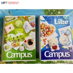 Vở kẻ ngang Campus Gift 80 trang - Mua 10 quyển tặng 01 bút bi