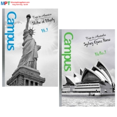 Vở kẻ ngang Campus Landscape 80 Trang - Mua 10 quyển tặng 01 bút bi