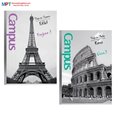 Vở kẻ ngang Campus Landscape 200 trang - Mua 5 quyển tặng 01 bút bi
