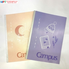 Vở Campus Muted Color 80 trang (Dòng kẻ ngang) - Mua 10 quyển tặng bút bi