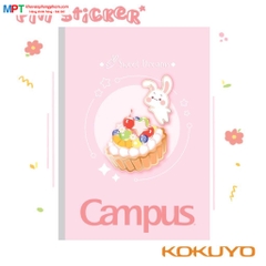 Vở Campus Pin Sticker 120 trang (Dòng kẻ ngang) - Mua 10 quyển tặng bút bi