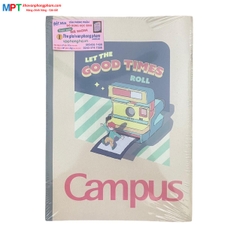 [MẪU MỚI 2023]  Vở kẻ ngang có chấm campus RETRO 200 trang - Mua 5 quyển tặng bút bi