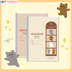 Vở kẻ ngang Haplus 120 trang Souvenir 5754 - Định lượng 60gsm - Mua 10 quyển tặng 01 bút bi
