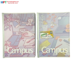 [MẪU MỚI 2023] Vở kẻ ngang Campus STUDY WITH ME 2 120 trang - Mua 10 quyển tặng bút bi