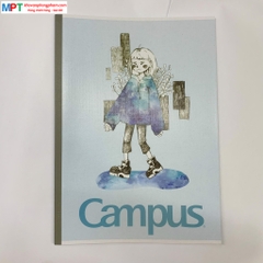 Vở Campus TIE DYE 80 trang (Dòng kẻ ngang có chấm) - Mua 10 quyển tặng bút bi