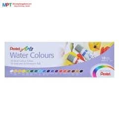 [CHÍNH HÃNG] Màu nước Pentel 18 màu WFRS-18 (Tuýp 5ml)
