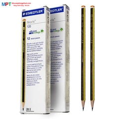 [CHÍNH HÃNG]  Hộp 12 Bút chì Staedtler 120-2B - Tặng 1 lọ hồ khô Double A 8g