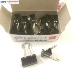 Kẹp đen 15mm DELI 38566