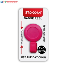 Kẹp đeo bảng tên dây cuộn STACOM PVC6705
