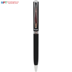 [CHÍNH HÃNG - DO GOLDEN PEN NK] Bút ký cao cấp Pentel B811A-C thân đen viền trắng nét 0.8mm - Mực Xanh