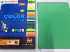 Bìa màu A4 MÀU XANH LÁ GIÀ - Định lượng 120gsm - 100 tờ/tập