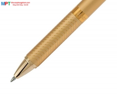 [CHÍNH HÃNG - Do GOLDEN PEN NK] Bút ký cao cấp Pentel BL407X-C thân mạ vàng nét 0.7mm - Mực xanh