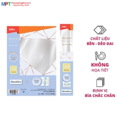 Tập 10 Bọc vở Deli CH897 (bọc cho vở có Kích thước: 175 x 250mm)