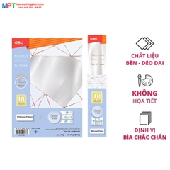 Tập 10 Bọc vở Deli CH899 (bọc cho vở có Kích thước: 179 x 252mm)