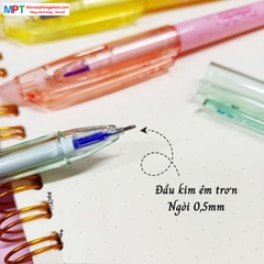 Bút gel xóa được M&G AKP182A6 nét 0.5mm - Mực đen, mực xanh