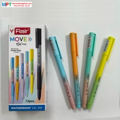 Bút gel Flair Move Gel ngòi 0.5mm - công nghệ mực mới, màu sắc rực rỡ, có thể thay ruột