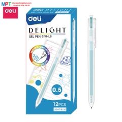 Bút gel nhiều màu Deli G118 nét 0.5mm - nhanh khô viết đều trơn tru lâu hết mực chất lượng cao