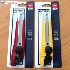 Dao rọc giấy Deli 2043 (Có núm xoay khóa tự động)