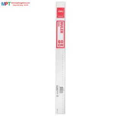 Thước thẳng 60cm Deli 6260 - Trong suốt, vạch kẻ rõ ràng