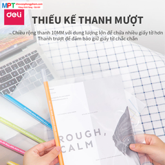 Combo 5 Rút gáy Deli 5530 - Gáy dày 10mm, chất liệu bìa cao cấp