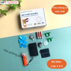 Bộ thiết bị điện cho lắp ghép mô hình kỹ thuật Lớp 4 & 5 - Theo TT 37/2021/TT-BGDĐT ngày 31/12/2021