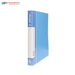 [TẶNG TÚI CLEAR] File lá 40 trang Double A màu xanh