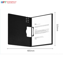 Bìa trình ký kẹp hồ sơ GuangBo khóa ngang A4 màu đen Fizz FZ101008