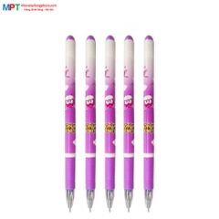 Hộp 12 Bút gel Deli Super Wings G12-PR nét 0.5mm màu tím - Tặng 1 lọ hồ khô