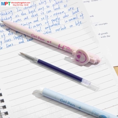 [MUA 10 TẶNG BÚT CHÌ] Bút gel Deli G17-BL ngòi 0.5mm - Mực xanh vỏ nhiều màu