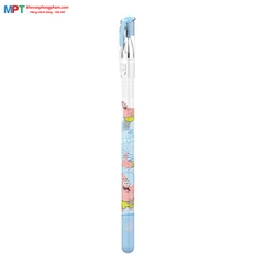 Bút gel Deli EG91-PR ngòi 0.5mm - Mực tím, Mực nhanh khô nét đều