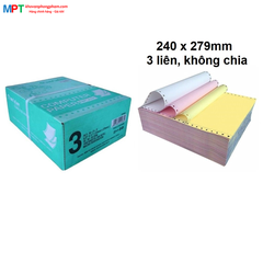 [SIÊU RẺ] Giấy in liên tục 3 liên 240x279mm không chia A4 - 1500 sheets (500 sets)