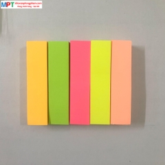 Giấy nhớ 5 màu giấy PENKO - Kích thước 1.5 x 5cm
