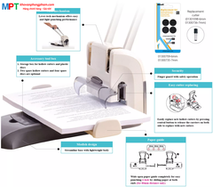Đục 2 lỗ Kw-TriO 09556 - Đục 200 tờ (Có trợ lực)