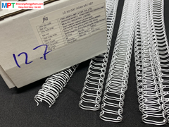 Lò xo gáy xoắn sắt kép 12.7mm (Lò xo sắt đóng được 100 tờ)