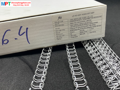 Lò xo gáy xoắn sắt kép 6.4mm (Lò xo sắt đóng được 30 tờ)