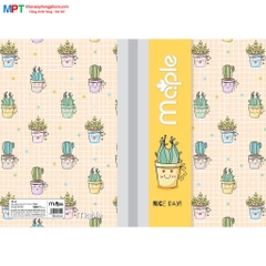 Sổ bìa bồi may gáy Maple 200 trang NBB.A4PLA200