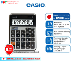 Máy tính Casio MX-120B hiển thị 12 số - Tặng file 20 lá Double A - SP DO CTY BITEX PHÂN PHỐI