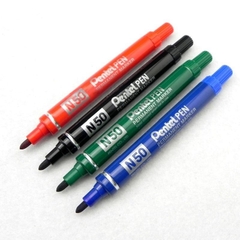 [CHÍNH HÃNG] Bút dạ dầu Pentel N50 - Viết được trên nhiều chất liệu, Mực nhanh khô, không nhòe khi thấm nước