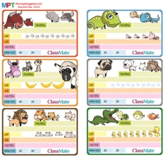 Nhãn vở Classmate Safari CL-NT213 (15 nhãn/tập)