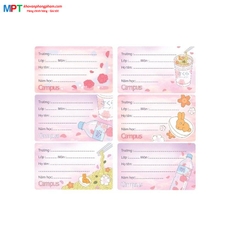 Nhãn vở Campus Kawaii NT-KWI18 - 18 cái/tập